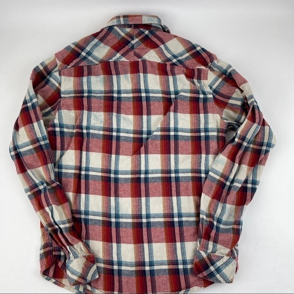 Rustic Outfitter Button Up Shirt Mens Small Red Plaid Long Sleeve - Picture 8 of 8